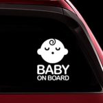 TOTOMO Baby on Board Sticker – Safety Caution Decal Sign Stickers for Cars Windows Bumpers – Sleeping Baby Boy ALI-020