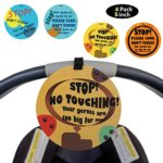 4 Pack No Touching Sign for Baby Car Seat, Newborn Baby Safety Tag, Don’t Touch Stroller Tag Shower Gift for Baby Preemie