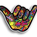 Hang Loose Ten Shaka Graffiti Sticker Vinyl Decal for Car Truck Vehicle Graphic