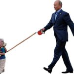 Magnet Putin with Little Trump MAGA GOP 2020 On Leash Tshirt Resist Impeach Trump MAGA GOP 2020 Magnet Vinyl Magnetic Sheet for Lockers, Cars, Signs, Refrigerator 5″