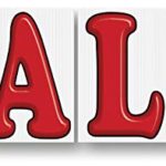 Jumbo Under The Hood Sign Kit -“Sale” – Red – 29?W x 41″H – 4 Panels