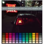 Rideshare Sign, LED Light Logo Decal Glow, Accessories Remote Intelligent Control 16 Luminous Colors 4 Control Modes – Rideshare Sign Glowing Light Up Sticker For Car Taxi