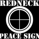 Redneck Peace Sign Vinyl Decal Sticker | Cars Trucks Vans Walls Laptops Cups | White | 5.5 inches | KCD1008