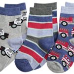 Jefferies Socks Little Boys’ Rescue Vehicles Crew  (Pack of 3)