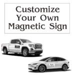 2 Pack Custom Magnetic Sign 12in x 24in Great Auto, Car Truck Business Sign