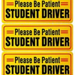 Eoofada Student Driver Sign, Reflective Student Driver Magnets for Car