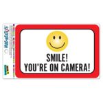 Smile You’re On Camera Vinyl Magnet Sign