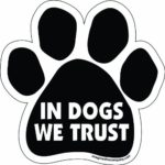 Imagine This Paw Car Magnet, in Dogs We Trust, 5-1/2-Inch by 5-1/2-Inch