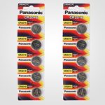 Panasonic CR2016 3 Volt Lithium Coin Battery (10 pcs)