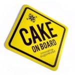 Innovative Sugarworks Cake On Board Vinyl Car Window Cling, Wedding Cake Decorating Transport