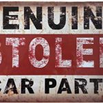 +Urbano Genuine Stolen CAR Parts Vintage Retro Tin Sign Home Pub Bar Deco Wall Decor Poster Size 8″ x 12″