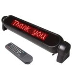 EVERGREAT 12V Led Car Sign Board Scrolling Message Display Board with Remote Controller (car Display)