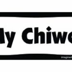 Imagine This Bone Car Magnet, I Love My Chiweenie, 2-Inch by 7-Inch