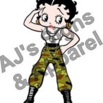 AJ’s Signs & Apparel Betty Boop 2 Vinyl Sticker Decal Cars Trucks Vans Walls Laptop