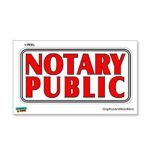 Graphics and More Notary Public – Business Store Sign – Window Wall Sticker