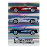 Chevrolet Corvette Prismatic “America’s Sports Car” Retro Vintage Embossed Metal Wall Art Sign – An Officially Licensed Product Great Addition To Add What You Love to Your Home / Garage Decor