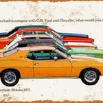 Wall-Color 10 x 14 Metal Sign – 1971 AMC Cars – Vintage Look