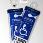 2 MirorTag Silver by JL Safety – Easily Display & Put Away a Handicapped Parking Placard. Strong Hook high Heat Rated. Magnetically snap The Holder On & Off. Post Diameter 1″. 2 Included. Made in USA