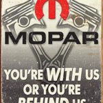 Desperate Enterprises Mopar – Behind Us Tin Sign, 12.5″ W x 16″ H