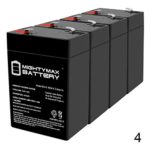 Mighty Max Battery Exit Sign Battery 6V 4.5Ah Backup – 4 Pack Brand Product