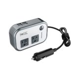 Foval 200W Car Power Inverter DC 12V to 110V AC Converter with 4 USB Ports Charger