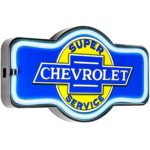 American Art Decor Officially Licensed Chevrolet LED Neon Light Sign Wall Decor for Man Cave, Bar, Garage, Game Room – USB Powered (9.5″ x 17.25″)