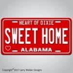 SWEET HOME Alabama 60s Sixties Aluminum License Plate Tag New