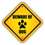 valstick Beware of Dog Warning Sign Car Bumper Sticker Decal
