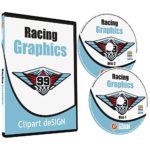 Racing Graphics Clipart-Vinyl Cutter Plotter Race Car Images-Vector Clip Art CD