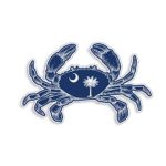 South Carolina State Flag Crab Sticker SC Beach Ocean Decal Vinyl Die Cut Car Truck Bumper Window Graphic