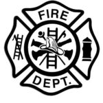 MAGNET 8×8 inch LARGE White Fire Department Maltese Cross Sticker – fireman firefighter Magnetic vinyl bumper sticker sticks to any metal fridge, car, signs