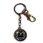 Rainbow Flaming UU Flame Unitarian Universalist Chalice Keychain Key Chain Key Ring Cute Keyring Car Symbol Sign Cosplay Christian Hindu Buddhist Bahai Ankh