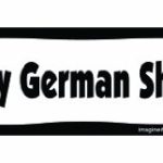 Imagine This Bone Car Magnet, I Love My German Shepherd, 2-Inch by 7-Inch