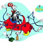 Eureka Classroom Supplies Giant Dr. Seuss Cat in the Hat Bulletin Board Classroom Decoration, 4 pcs