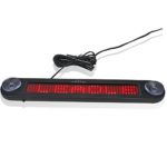 Leadleds Dc 12v Remote Led Car Sign Programmable Scrolling Message Sign Board for Car, Shop, Store (Red)