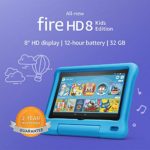 All-new Fire HD 8 Kids Edition tablet, 8″ HD display, 32 GB, Blue Kid-Proof Case