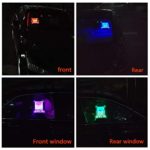 Rideshare Sign, LED Light Logo Decal Glow Decor, Accessories Remote Intelligent Control 16 Luminous Colors 4 Control Modes – Rideshare Sign Glowing Light Up Sticker For Car Taxi
