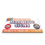 2-Pack,12″x24″ Custom Magnet Signs in Full Color for Business and Advertising, 30 mil Customized Vinyl Car Magnets, Personalized Magnetic Sheets for Company Storefront & Vehicles (Rounded Corners)
