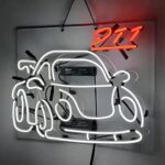 Fashion Car Neon Signs Real Glass Neon Tubes for Home Bar Pub Party Store Shop Recreation Room Home Room Man Cave Wall Window Garage Display 19X15