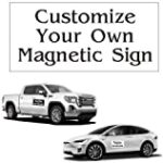 2 Pack Custom Magnetic Sign 12in x 24in Great Auto, Car Truck Business Sign