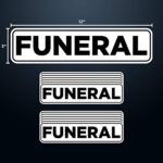 ColorShock 12 Pack Funeral Car Magnets – Magnets for Funeral Procession (Better Than Paper Signs)