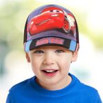 Disney Boys Baseball Cap, Lightning McQueen Adjustable Toddler Hat, Ages 2-4 Or Boy Hats for Kids Ages 4-7 Black