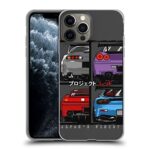 listpher Compatible with iPhone 12/12 pro Case Japans Finest Supra R34 NSX FD3S RX7 Classic Sports Cars Soft TPU Silicone Shockproof Protective Phone Case Cover