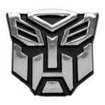 Transforming Auto Robot Auto Emblem – [Chrome][3” Tall]