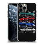 Zanedina Compatible with iPhone 11 Case Classic JDM Legends Japanese Super Racing Car Soft & Flexible TPU Shockproof Print Transparent Phone Case Cover