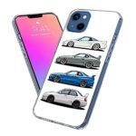 Phone Case Compatible with iPhone 11 (6.1) Case JDM Racing Legends Sports Car Collection Choose Your Weapon Pure TPU Clear Silicone Shockproof Phone Cover