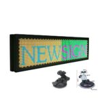 Programmable LED Sign for Car Rear Window 21×6 inch Message LED Display Board 12-24V Support Scrolling Text,Image,Short Video