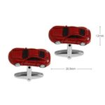 MRCUFF Sports Car Red Pair Cufflinks in a Presentation Gift Box & Polishing Cloth