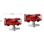 MRCUFF Race Car Auto Racing Race Le Mans F1 Red Formula One Pair Cufflinks in a Presentation Gift Box & Polishing Cloth