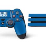 Skinit Decal Gaming Skin Compatible with PS4 Pro Console and Controller Bundle – Officially Licensed NFL Detroit Lions Team Motto Design